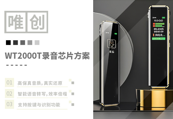 WT2000T專業(yè)錄音芯片：破解普通錄音設(shè)備信息留存、合規(guī)安全與遠(yuǎn)程協(xié)作三大難